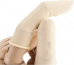 North - Size L, 2-3/4 Inch Long x 3 Mil Thick, Rubber Industrial Food Grade Finger Cot - Powder Free, White - Industrial Tool & Supply