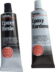 Devcon - 6.5 oz Tube Two Part Epoxy - 60 min Working Time, 2,500 psi Shear Strength - Industrial Tool & Supply