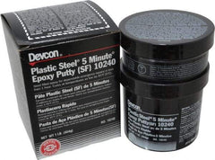 Devcon - 1 Lb Pail Two Part Epoxy - 5 min Working Time, 2,026 psi Shear Strength, Series Plastic Steel - Industrial Tool & Supply