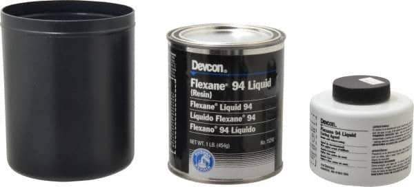 Devcon - 1 Lb Pail Two Part Urethane Adhesive - 10 min Working Time, 2,800 psi Shear Strength - Industrial Tool & Supply