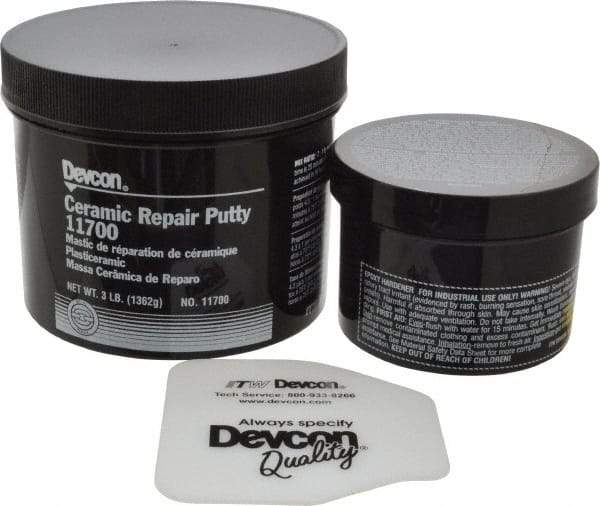 Devcon - 3 Lb Pail Two Part Epoxy - 25 min Working Time, 2,000 psi Shear Strength - Industrial Tool & Supply