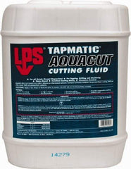 LPS - Tapmatic AquaCut, 5 Gal Pail Cutting & Tapping Fluid - Water Soluble, For Boring, Broaching, Drawing, Drilling, Engraving, Facing, Finishing, Grinding, Milling, Reaming, Sawing, Stamping, Tapping, Threading, Turning - Industrial Tool & Supply