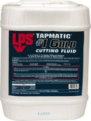 LPS - Tapmatic #1 Gold, 5 Gal Pail Cutting & Tapping Fluid - Straight Oil, For Boring, Broaching, Drilling, Engraving, Facing, Milling, Reaming, Sawing, Tapping, Threading, Turning - Industrial Tool & Supply
