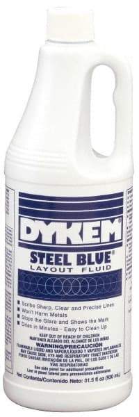 Dykem - Blue Layout Fluid - 930 ml Jug - Industrial Tool & Supply