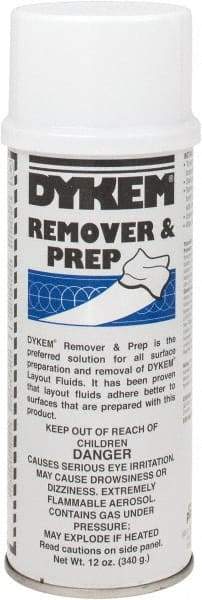 Dykem - Layout Fluid Remover and Thinner - 16 Ounce Aerosol Can - Industrial Tool & Supply