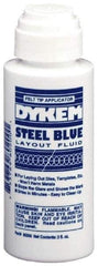 Dykem - Blue Layout Fluid - 2 Ounce Felt Tip Applicator - Industrial Tool & Supply