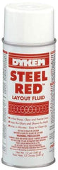 Dykem - Red Layout Fluid - 12 Ounce Aerosol Can - Industrial Tool & Supply