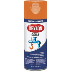 Krylon - OSHA Orange, 12 oz Net Fill, Gloss, Enamel Spray Paint - Exact Industrial Supply