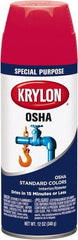 Krylon - OSHA Red, 12 oz Net Fill, Gloss, Enamel Spray Paint - Exact Industrial Supply