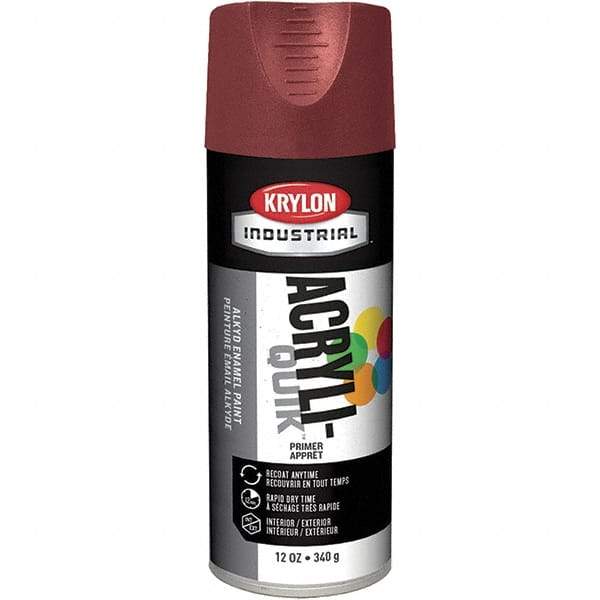 Krylon - 16 oz Ruddy Brown Primer - 15 to 20 Sq Ft Coverage, Direct to Metal, Quick Drying, Interior/Exterior - Industrial Tool & Supply