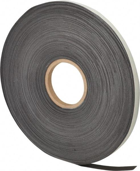 Mag-Mate - 200' Long x 1/2" Wide x 1/32" Thick Flexible Magnetic Strip - 4 Lb Max Pull Force, 2 Linear Ft/Lb Magnetic Pull Force, Adhesive Back - Industrial Tool & Supply