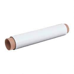 Mag-Mate - 10' Long x 24-3/8" Wide x 1/32" Thick Flexible Magnetic Sheet - 85 Lb Max Pull Force, 196 Linear Ft/Lb Magnetic Pull Force, Plain Back, White - Industrial Tool & Supply
