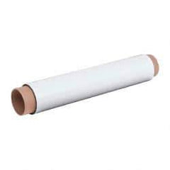 Mag-Mate - 10' Long x 24-3/8" Wide x 1/32" Thick Flexible Magnetic Sheet - 85 Lb Max Pull Force, 196 Linear Ft/Lb Magnetic Pull Force, Plain Back, White - Industrial Tool & Supply