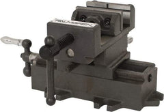 Palmgren - 3" Jaw Opening Capacity x 1-3/8" Throat Depth, Horizontal Drill Press Vise - 3" Wide Jaw, Cross Slide Base, Standard Speed, 5-1/2" OAL x 5-5/8" Overall Height - Industrial Tool & Supply