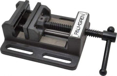 Palmgren - 3" Jaw Opening Capacity x 1-1/8" Throat Depth, Horizontal Drill Press Vise - 3" Wide Jaw, Stationary Base, Standard Speed, 6-1/2" OAL x 2-7/16" Overall Height - Industrial Tool & Supply