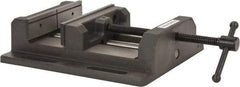 Palmgren - 8" Jaw Opening Capacity x 2" Throat Depth, Horizontal Drill Press Vise - 8" Wide Jaw, Stationary Base, Standard Speed, 15-1/2" OAL x 3-9/16" Overall Height - Industrial Tool & Supply