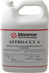 Monroe Fluid Technology - Astro-Cut A, 1 Gal Bottle Cutting & Grinding Fluid - Water Soluble, For CNC Milling, Drilling, Tapping, Turning - Industrial Tool & Supply