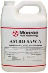 Monroe Fluid Technology - Astro-Saw A, 1 Gal Bottle Sawing Fluid - Water Soluble - Industrial Tool & Supply