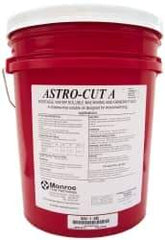 Monroe Fluid Technology - Astro-Cut A, 5 Gal Pail Cutting & Grinding Fluid - Water Soluble, For CNC Milling, Drilling, Tapping, Turning - Industrial Tool & Supply