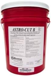 Monroe Fluid Technology - Astro-Cut B, 5 Gal Pail Cutting & Grinding Fluid - Semisynthetic, For CNC Milling, Drilling, Tapping, Turning - Industrial Tool & Supply