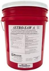 Monroe Fluid Technology - Astro-Saw A, 5 Gal Pail Sawing Fluid - Water Soluble - Industrial Tool & Supply