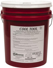 Monroe Fluid Technology - Cool Tool, 5 Gal Pail Cutting & Tapping Fluid - Straight Oil, For Blanking, Boring, Broaching, Drilling, Hobbing, Milling, Reaming, Tapping, Turning - Industrial Tool & Supply