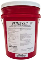 Monroe Fluid Technology - Prime Cut, 5 Gal Pail Cutting & Grinding Fluid - Water Soluble, For CNC Milling, Drilling, Tapping, Turning - Industrial Tool & Supply