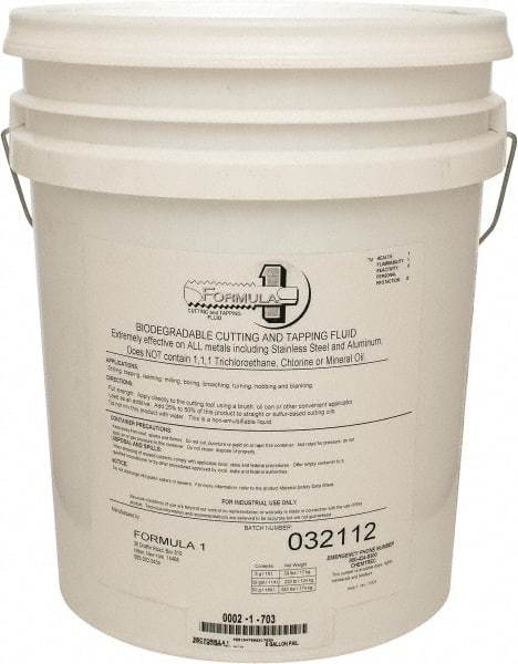 Monroe Fluid Technology - 5 Gal Pail Cutting & Tapping Fluid - Straight Oil - Industrial Tool & Supply