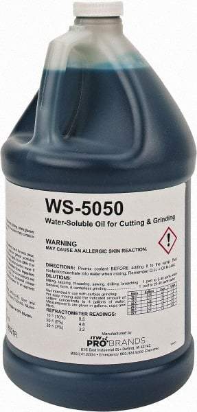 Rustlick - Rustlick WS-5050, 1 Gal Bottle Cutting & Grinding Fluid - Water Soluble, For Broaching, CNC Machining, Drilling, Milling - Industrial Tool & Supply