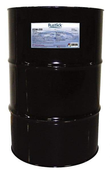 Rustlick - Rustlick EDM-250, 55 Gal Drum EDM/Dielectric Fluid - Straight Oil, For Electric Discharge Machining - Industrial Tool & Supply