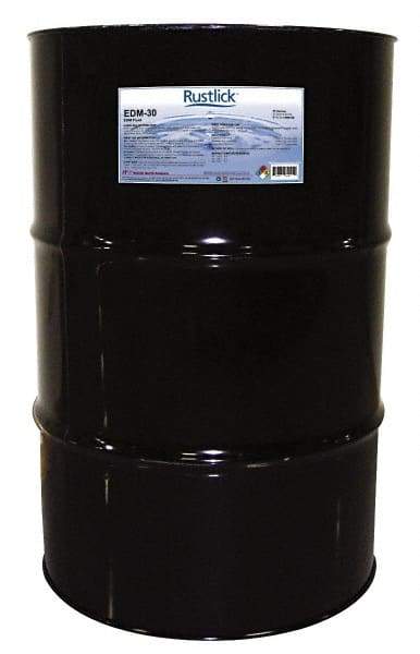 Rustlick - Rustlick EDM-30, 55 Gal Drum EDM/Dielectric Fluid - Straight Oil, For Electric Discharge Machining - Industrial Tool & Supply