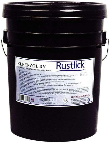 Rustlick - 5 Gal Pail Cleaner - Ferrous Metals, Nonferrous Metals, Sump and General Shop Cleaner - Industrial Tool & Supply