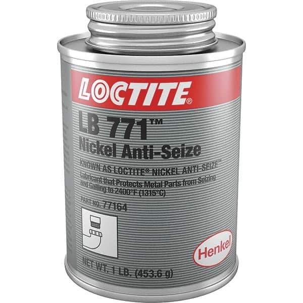 Loctite - 1 Lb Can High Temperature Anti-Seize Lubricant - Nickel, -54 to 2,399°F, Silver Colored, Water Resistant - Industrial Tool & Supply