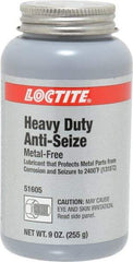 Loctite - 9 oz Can General Purpose Anti-Seize Lubricant - Calcium Fluoride/Graphite, -29 to 2,399°F, Gray, Water Resistant - Industrial Tool & Supply