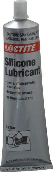 Loctite - 5.3 oz Tube Silicone Lubricant - Translucent, Food Grade - Industrial Tool & Supply