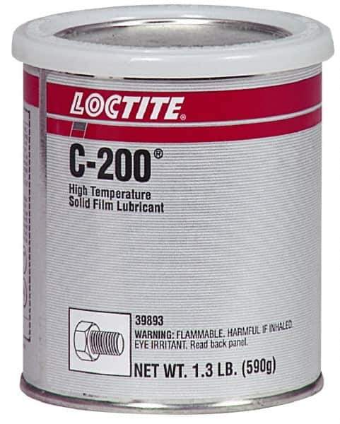 Loctite - 1.3 Lb Can Dry Film Lubricant - Dark Gray, 2,400°F Max - Industrial Tool & Supply