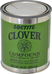 Loctite - 1 Lb Grease Compound - Compound Grade Coarse, Grade F, 100 Grit, Black & Gray, Use on General Purpose - Industrial Tool & Supply