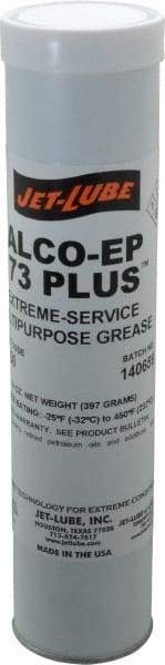 Jet-Lube - 14 oz Cartridge Aluminum Extreme Pressure Grease - Red, Extreme Pressure, 450°F Max Temp, NLGIG 2, - Industrial Tool & Supply