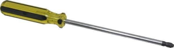 Stanley - #4, 13-1/4" OAL, Standard Phillips Screwdriver - 8" Blade Length, Round Shank, Acetate Handle - Industrial Tool & Supply