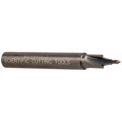 Scientific Cutting Tools - 5/16-24" Port, 0.3" Spotface Diam, 1/8" Tube Outside Diam, Plain Pilot, Straight Shank, Carbide Tipped Porting Tool - Industrial Tool & Supply