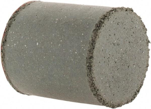 Cratex - 7/8" Max Diam x 1" Long, Cylinder, Rubberized Point - Coarse Grade, Silicon Carbide, 1/4" Arbor Hole, Unmounted - Industrial Tool & Supply