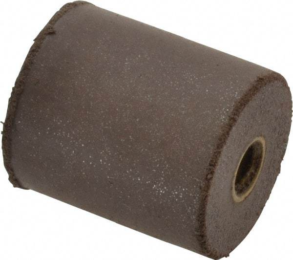 Cratex - 7/8" Max Diam x 1" Long, Cylinder, Rubberized Point - Medium Grade, Silicon Carbide, 1/4" Arbor Hole, Unmounted - Industrial Tool & Supply