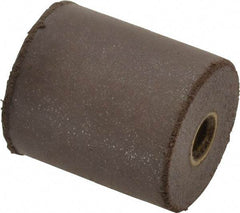 Cratex - 7/8" Max Diam x 1" Long, Cylinder, Rubberized Point - Medium Grade, Silicon Carbide, 1/4" Arbor Hole, Unmounted - Industrial Tool & Supply