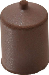 Cratex - 7/8" Max Diam x 1-1/4" Long, Cone, Rubberized Point - Fine Grade, Silicon Carbide, 1/4" Arbor Hole, Unmounted - Industrial Tool & Supply