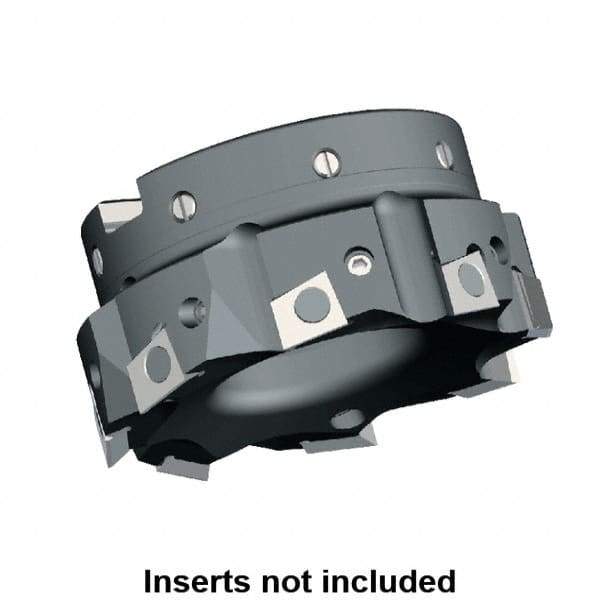 Kennametal - 3 Inserts, 80mm Cut Diam, 27mm Arbor Diam, 9.5mm Max Depth of Cut, Indexable Square-Shoulder Face Mill - 0/90° Lead Angle, 50mm High, BGHX 15L5... Insert Compatibility, Series Fix-Perfect - Industrial Tool & Supply