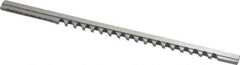 Dumont Minute Man - 2mm Keyway Width, Style A, Keyway Broach - High Speed Steel, Bright Finish, 1/8" Broach Body Width, 13/64" to 1-1/8" LOC, 5" OAL, 720 Lbs Pressure for Max LOC - Industrial Tool & Supply