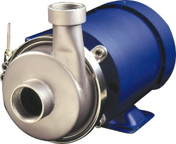 Finish Thompson - 1 HP, Corrosion Resistant Pump - 316 Stainless Steel and Carbon and Viton - Industrial Tool & Supply