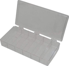 Flambeau - 4-1/2" Wide x 1-3/8" High x 8-1/4" Deep, Small Parts Box - K-Resin Frame, 6 Compartments, 4" Wide x 1-1/8" High x 1-1/4" Deep Bin - Industrial Tool & Supply