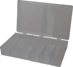 Flambeau - 6-3/4" Wide x 1-3/4" High x 11" Deep, Small Parts Box - K-Resin Frame, 6 Compartments, 6" Wide x 1-1/2" High x 1-5/8" Deep Bin - Industrial Tool & Supply