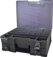 Flambeau - 15-1/2" Wide x 5" High x 11-3/4" Deep, Small Parts Storage Box - Copolymer Frame, 18 to 48 Compartments - Industrial Tool & Supply